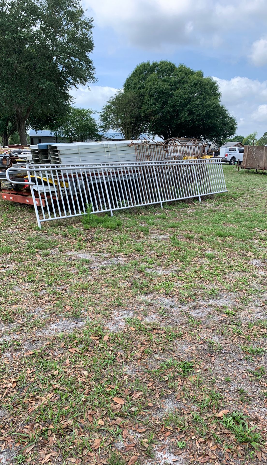 21’ x 42” aluminum hand rail