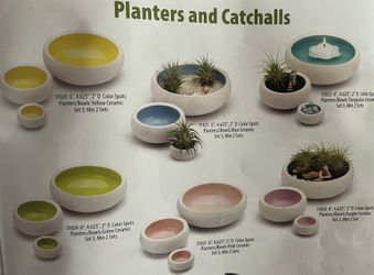 Planters Different Colors Set Of 3