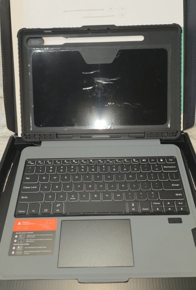 Samsung Tab S9+/S10+ Backlit Keyboard Case (Brand New)
