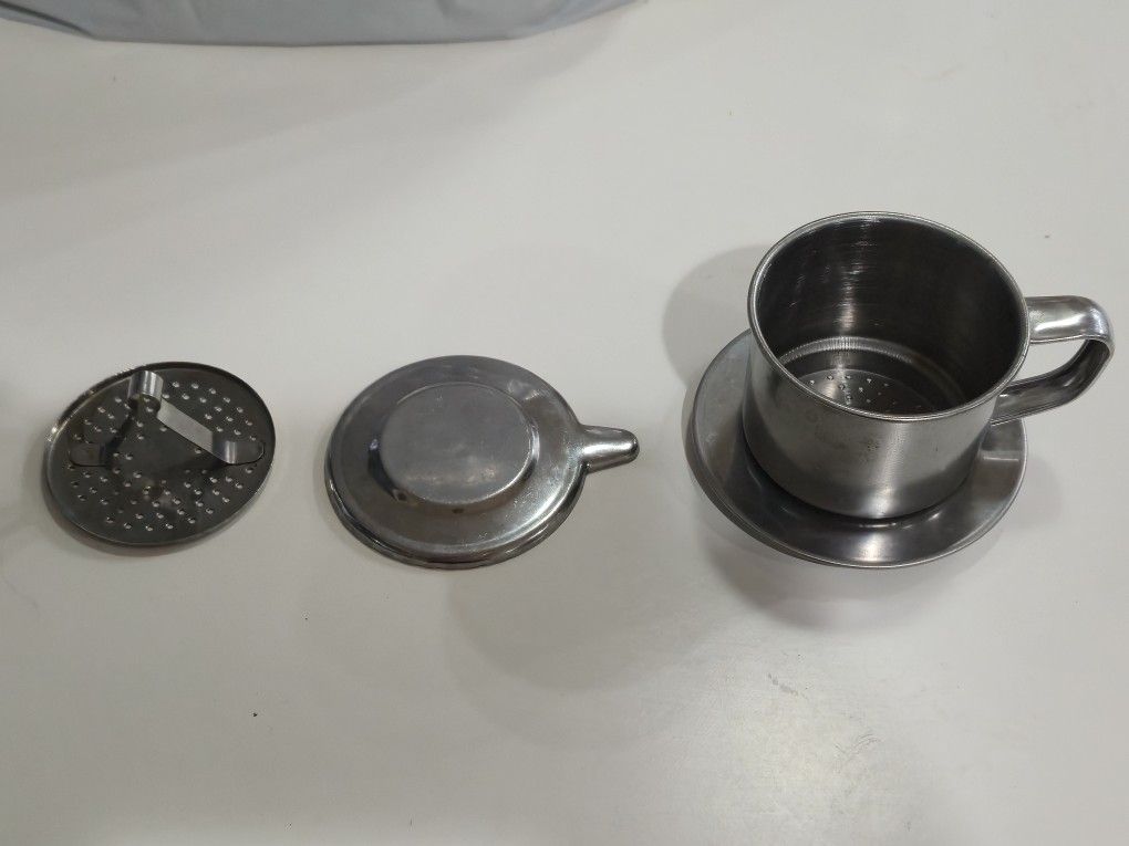 Vietnamese Coffee Filter Set, Coffee Maker Press 8oz with Gravity Insert, Stainless Steel