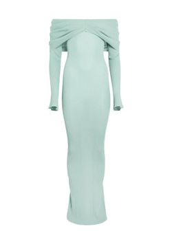 XENIA KNIT MAXI DRESS - FROSTED SEA