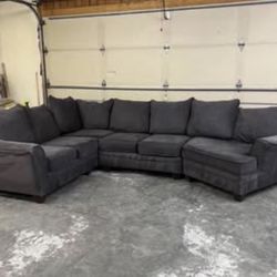 Charcoal Gray Sectional ⚡️FREE DELIVERY⚡️