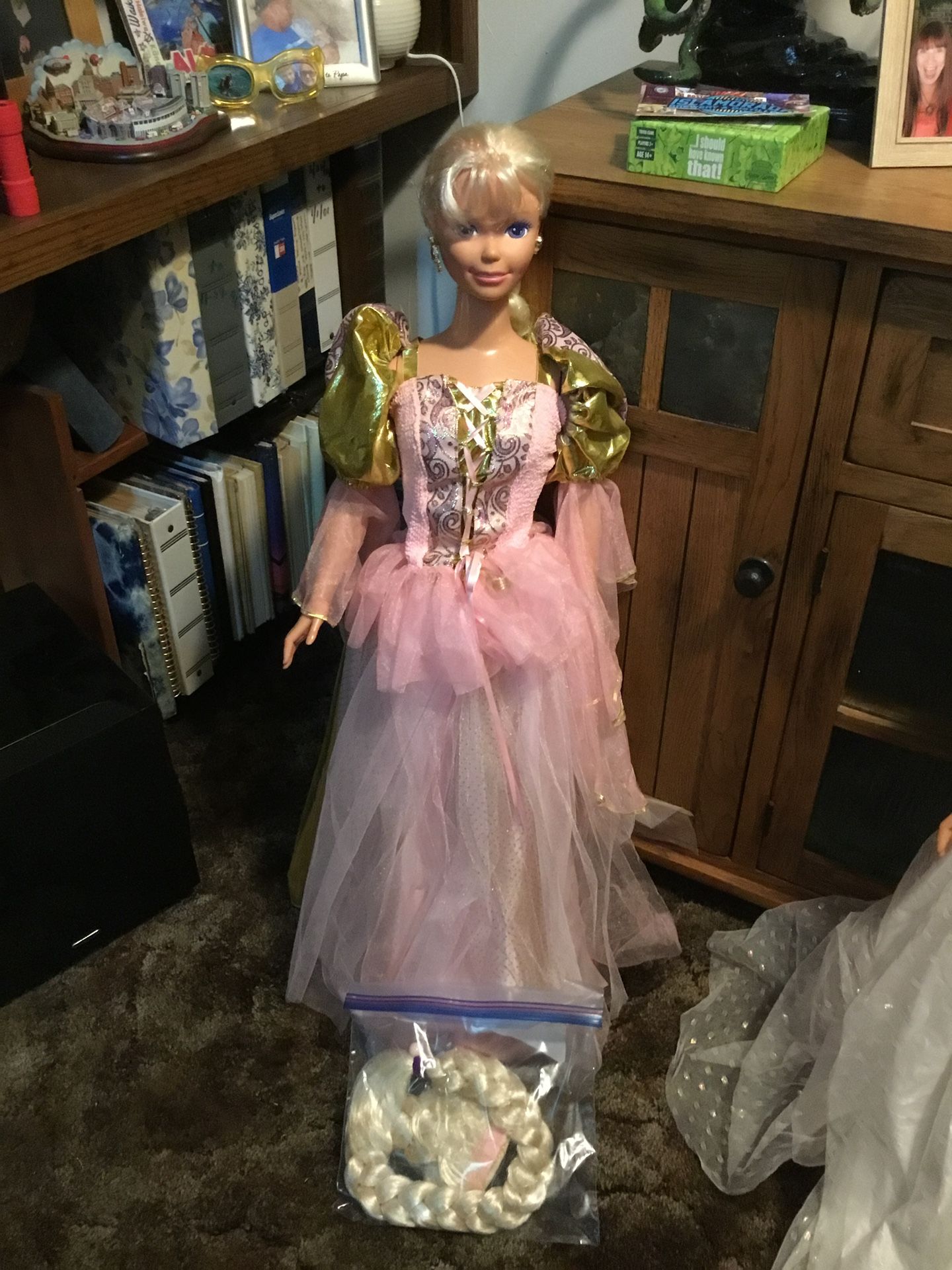 1997 My Size Rapunzel Barbie, 3ft