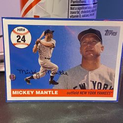 2006 Topps Baseball "Home Run History" Insert Card #MHR24 mickey mantle