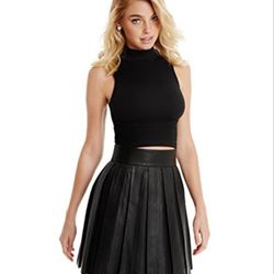 NEW WITH TAGS GUESS by Marciano Cilla Seamless Top In Jet Black Size XS/S