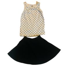 Old Navy/ Urban Rose Sz 5t Baby Toddler Girls 2 Piece Skirt Set Black And White