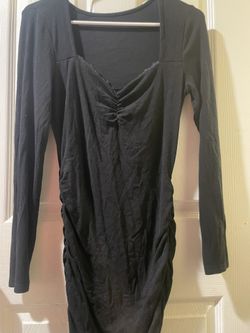 Black Dress With Front Lace 