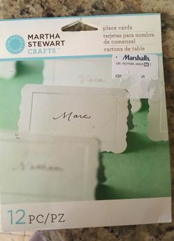 12 pc place cards
