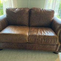 Leather Loveseat