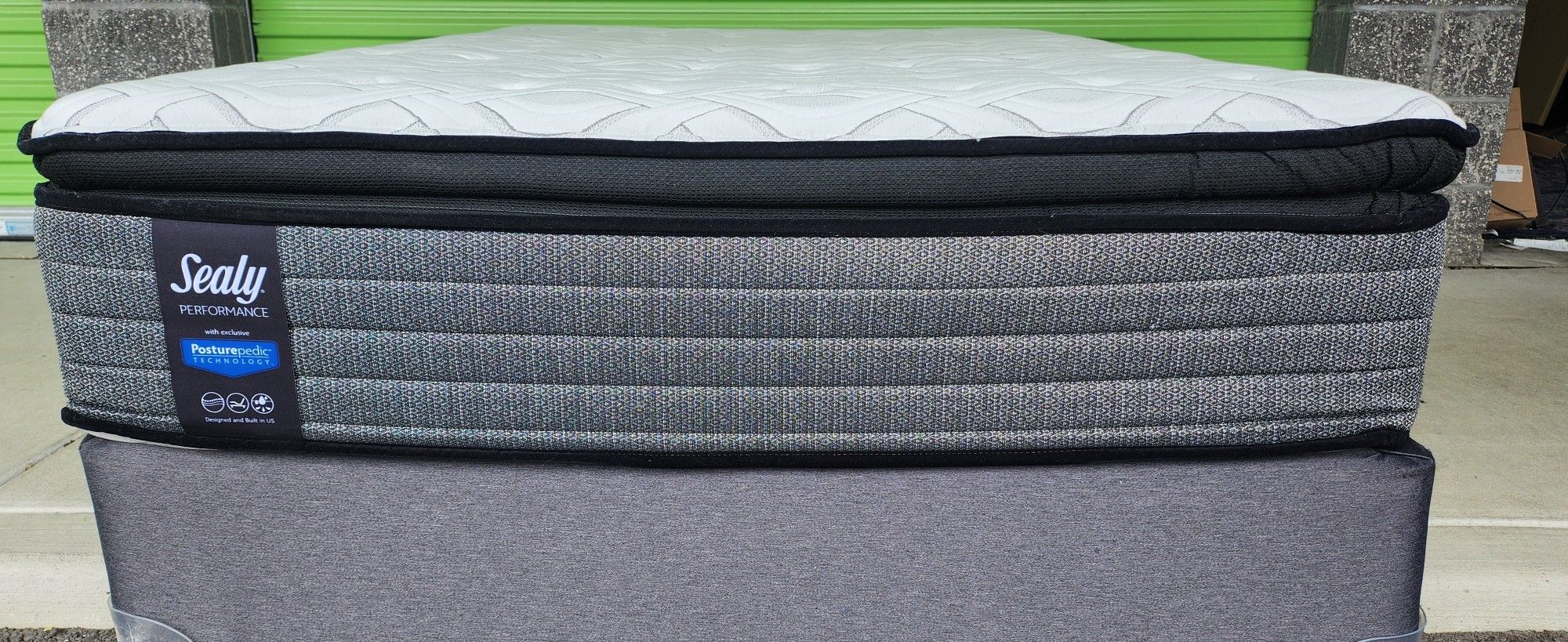 Full Size Pillowtop Mattress Set Box Spring & Bed Frame Optional