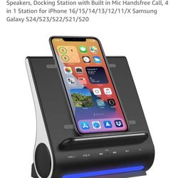 Azpen  Dockall Wireless Charging With Bluetooth Speaker 