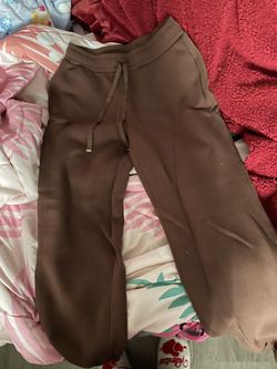 brown sweatpants
