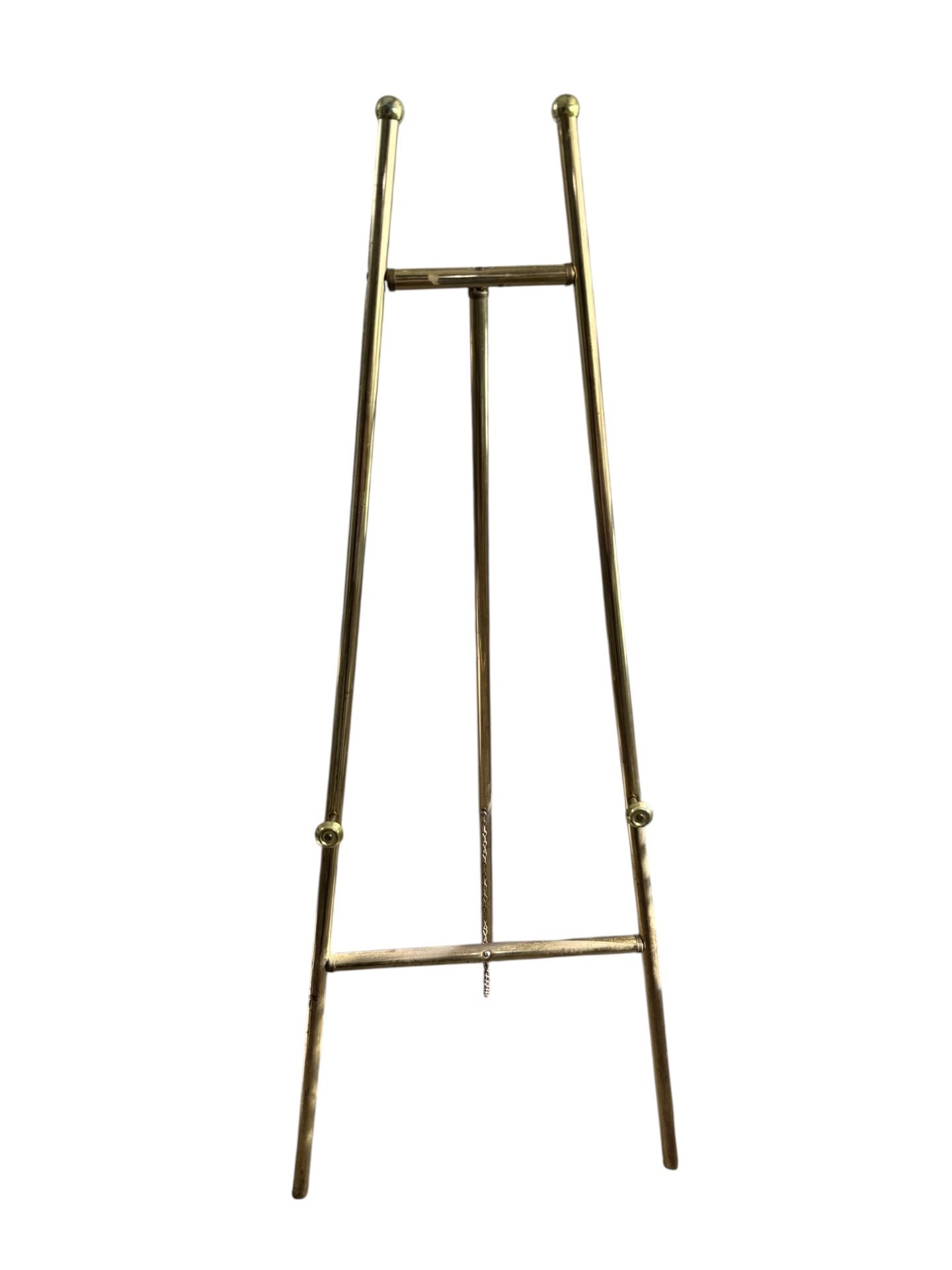 Floor Standing Large Easel Metal Gold Finish