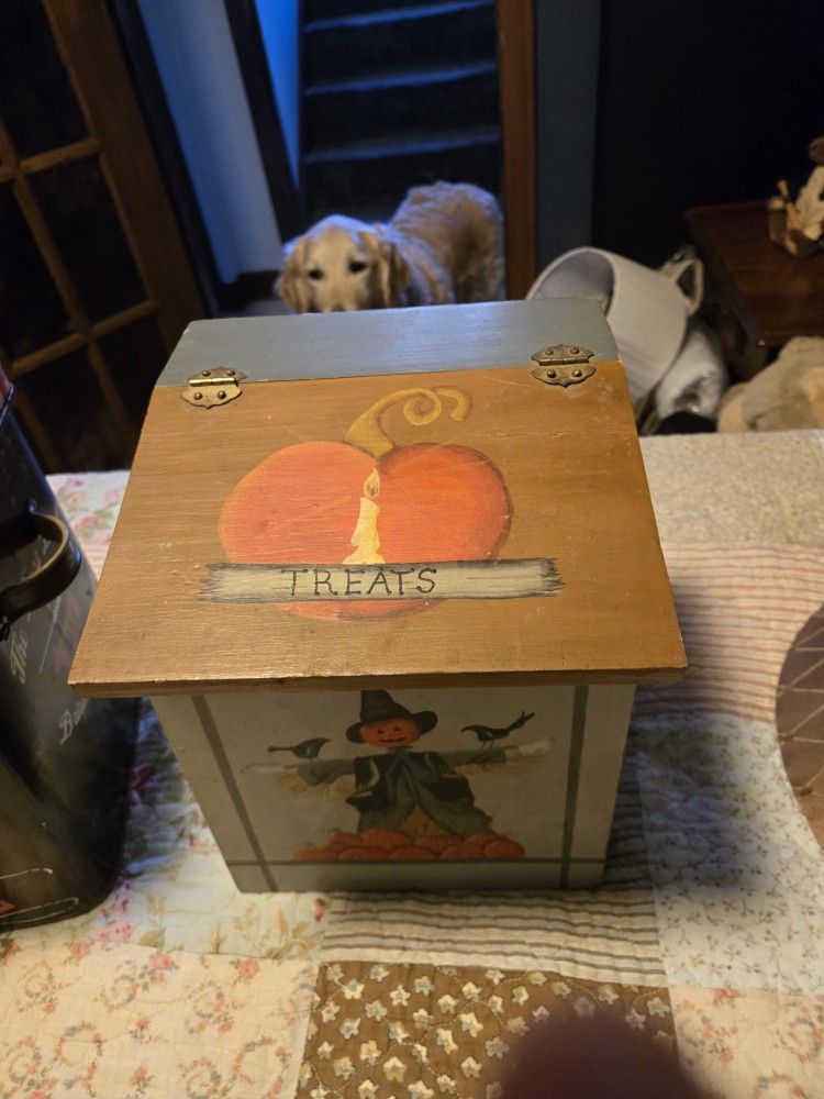 Antique Tin And Wooden Boxes
