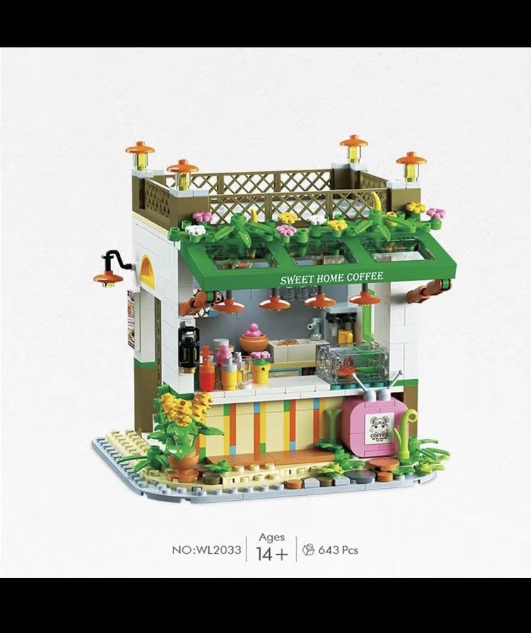 NWT Coffee Shop 643 PCs Building Set