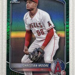 Christian Moore Baseball Card SNAKE PRINT