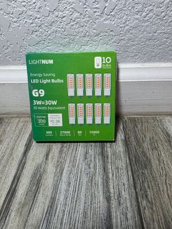 G9 LED Bulb 4W, 3000K Warm Soft White 10 Pack, 40 Watt Eq,G9 Base,120V
T4 G9 Halogen Replacement, G 9 Bi-pin Base Light Bulbs for Chandelier, 450 LM 3