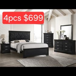 4PCS NEW BEDROOM SET 