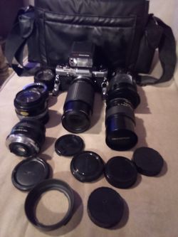 Film Camera And Lens 