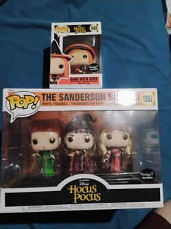 Hocus pocus, The Sanderson sisters and Dani with binx