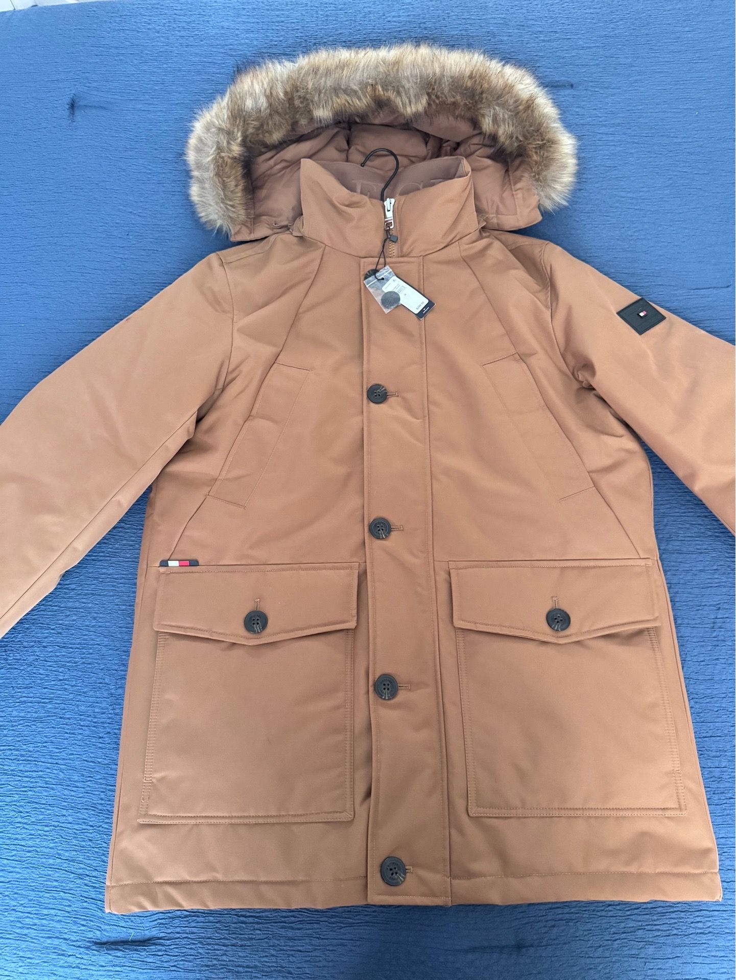 (BRAND 🆕 W TAGS 🏷️ ‼️) Tommy Hilfiger Men's Down Parka Jacket Need Gone Fast 💨