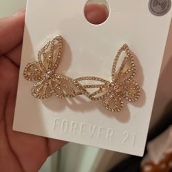 Gold Butterfly Earrings