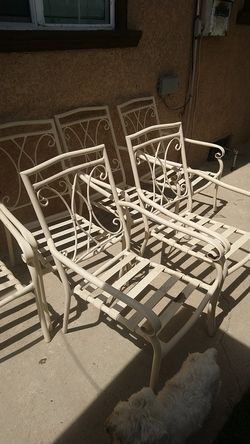 Mesa de patio con 6 sillas