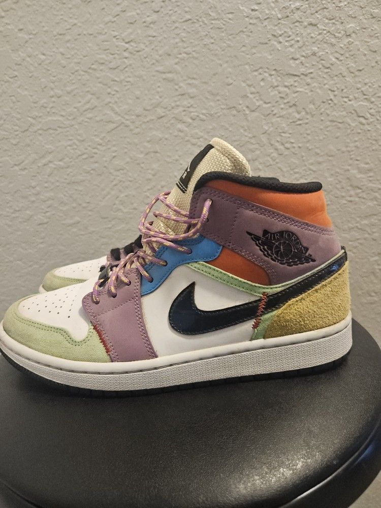 Jordan 1 Mid SE 'Lightbulb' Sneakers 