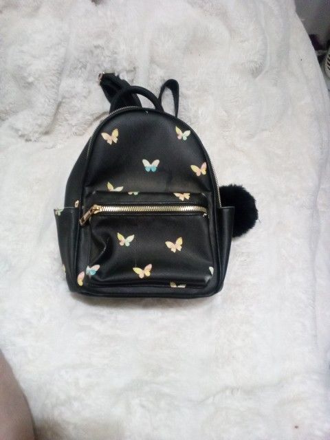 Small Backpack Purse With Butterflies
