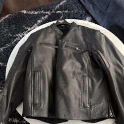 Victory Leather Padded  Motorcycle  Jacket