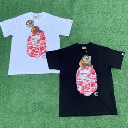 Bape Black & White Shirts Size M & L
