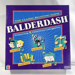 Balderdash The Classic Bluffing Board Game by Mattel 2003 B9176 Complete