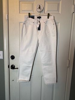 *Brand New!*Banana Republic Curvy Girlfriend White Jeans Size 30/10
