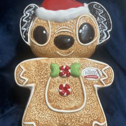 Stitch Gingerbread Cookie Jar