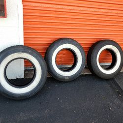 WHITE WALL TIRES, 1/G78 -14,2/7.50-14