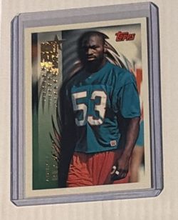 1994 Topps #596 Aubrey Beavers Dolphins Card