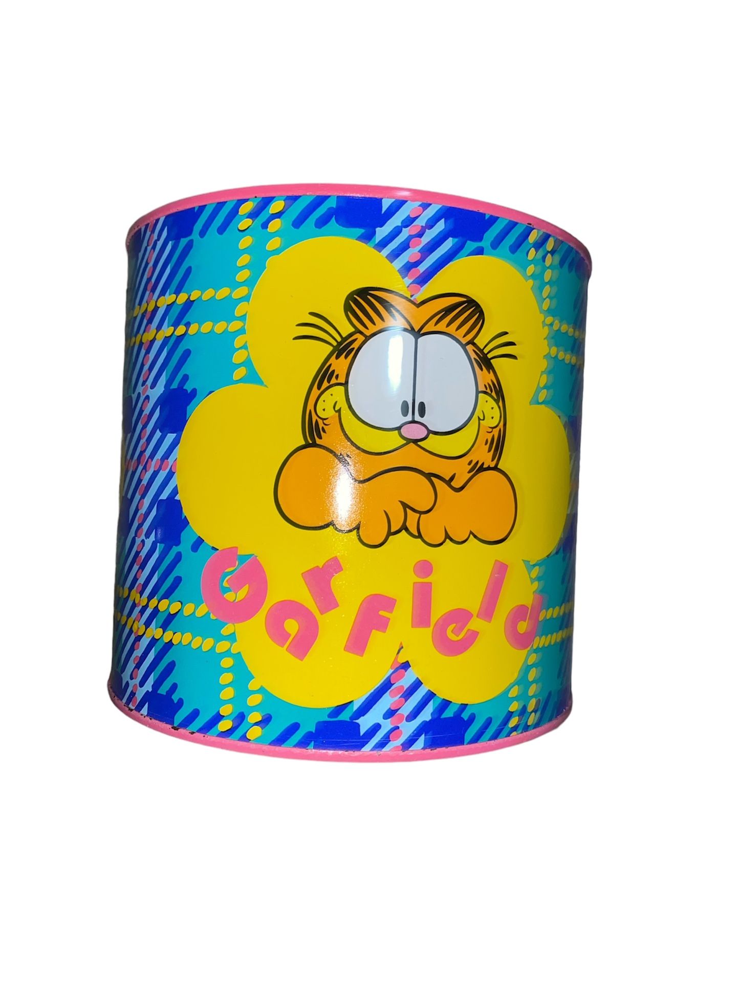 Garfield Piggy Bank Metal Licensed 1978