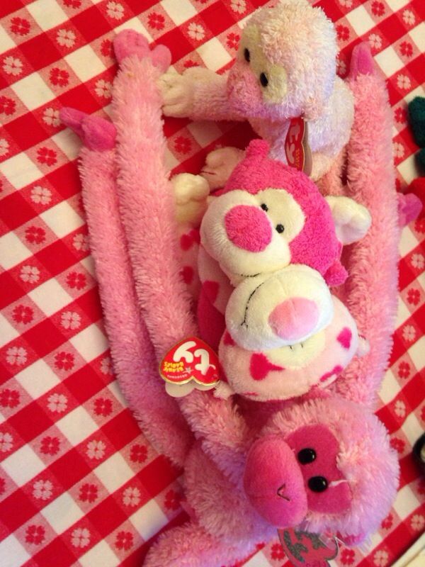 Pink Ty monkeys