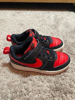 Nike Court Borough low red black, trainers sneakers size 11C