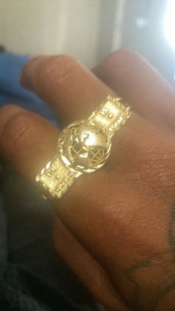 Gold plated ring