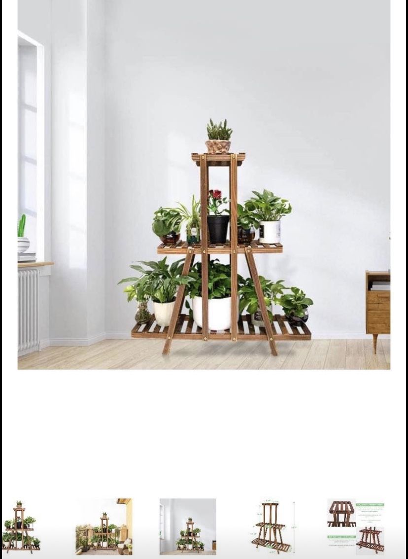 NEW* 3 Tier Wood Plant Stand, Indoor Tall Plant Stand for Living Room Corner, Multiple Flower Pot Holder