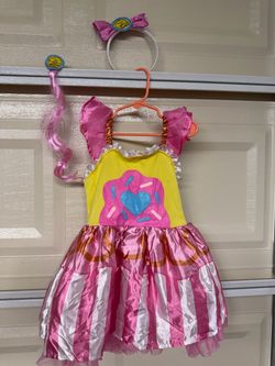 Girls Donut Cupcake Costume Dress with Accessories