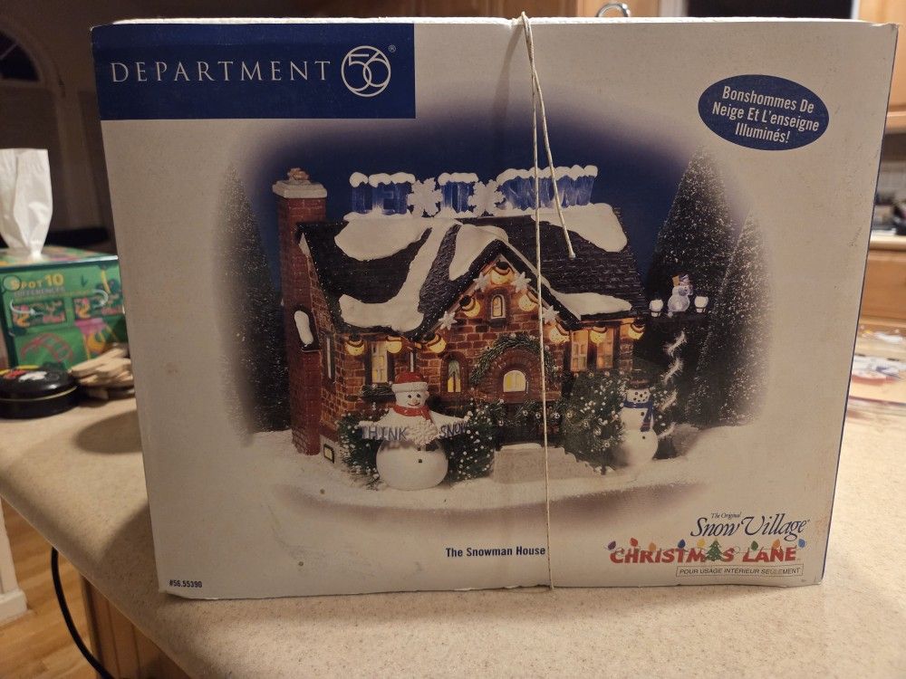 Department 56 Snow Village The Snowman House