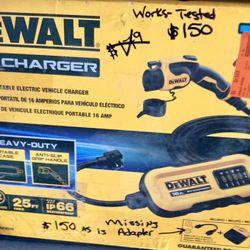 DeWalt Portable Electric Vehicle Charger