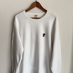 Uniqlo X Kaws X Peanuts “Small Snoopy” Men’s Crewneck Sweatshirt White Size XL