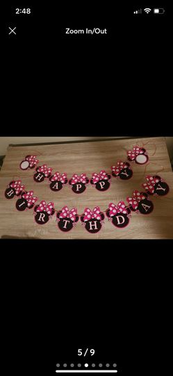 Minnie Mouse Party Decorations, Banner, Balloon Garland, Goodie Bags