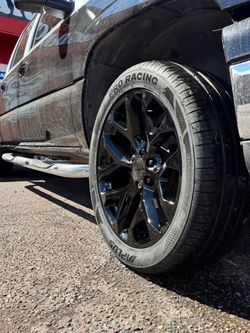22x9 6x139 Snowflake Rims And Tires 305/40/22 Aplus