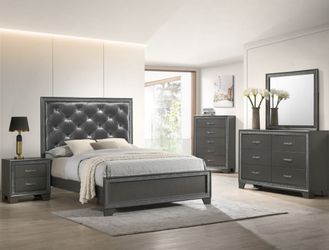 Queen Bedframe, Dresser, Nightstand 