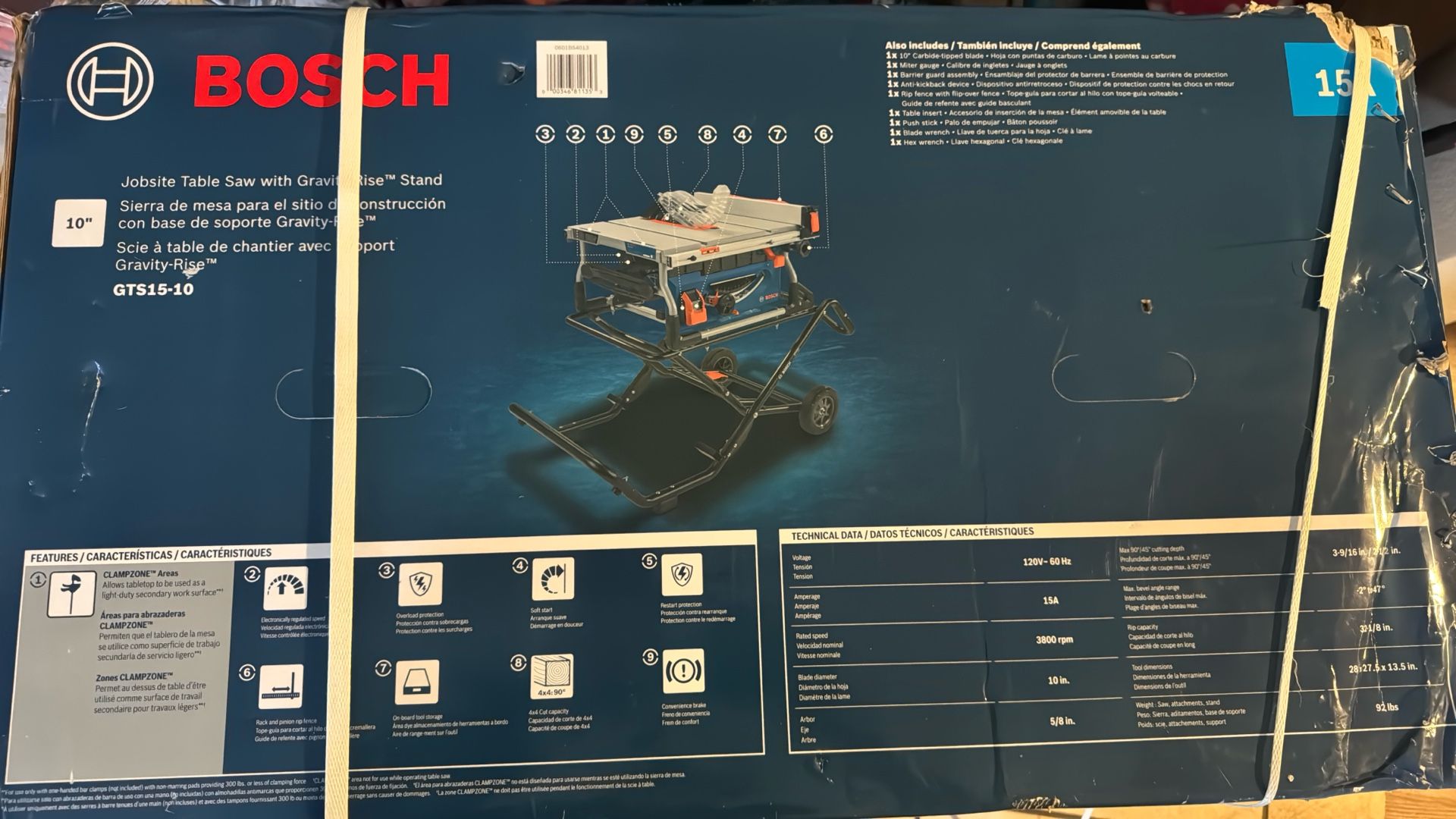 Brand New 10” Bosch Table Saw 