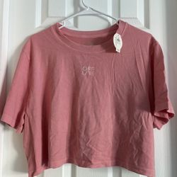 Offline By Aerie Cropped Shirt